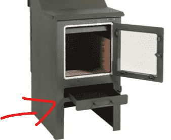 bandeja cenicera estufa salamandra